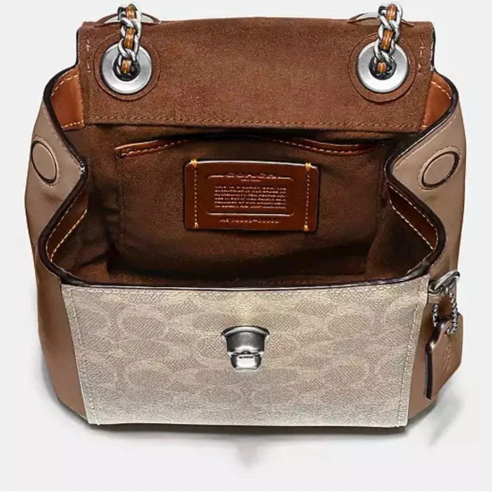 Coach Parker Convertible Backpack 16 In Signature and Matching Wallet - Picture 10 of 11